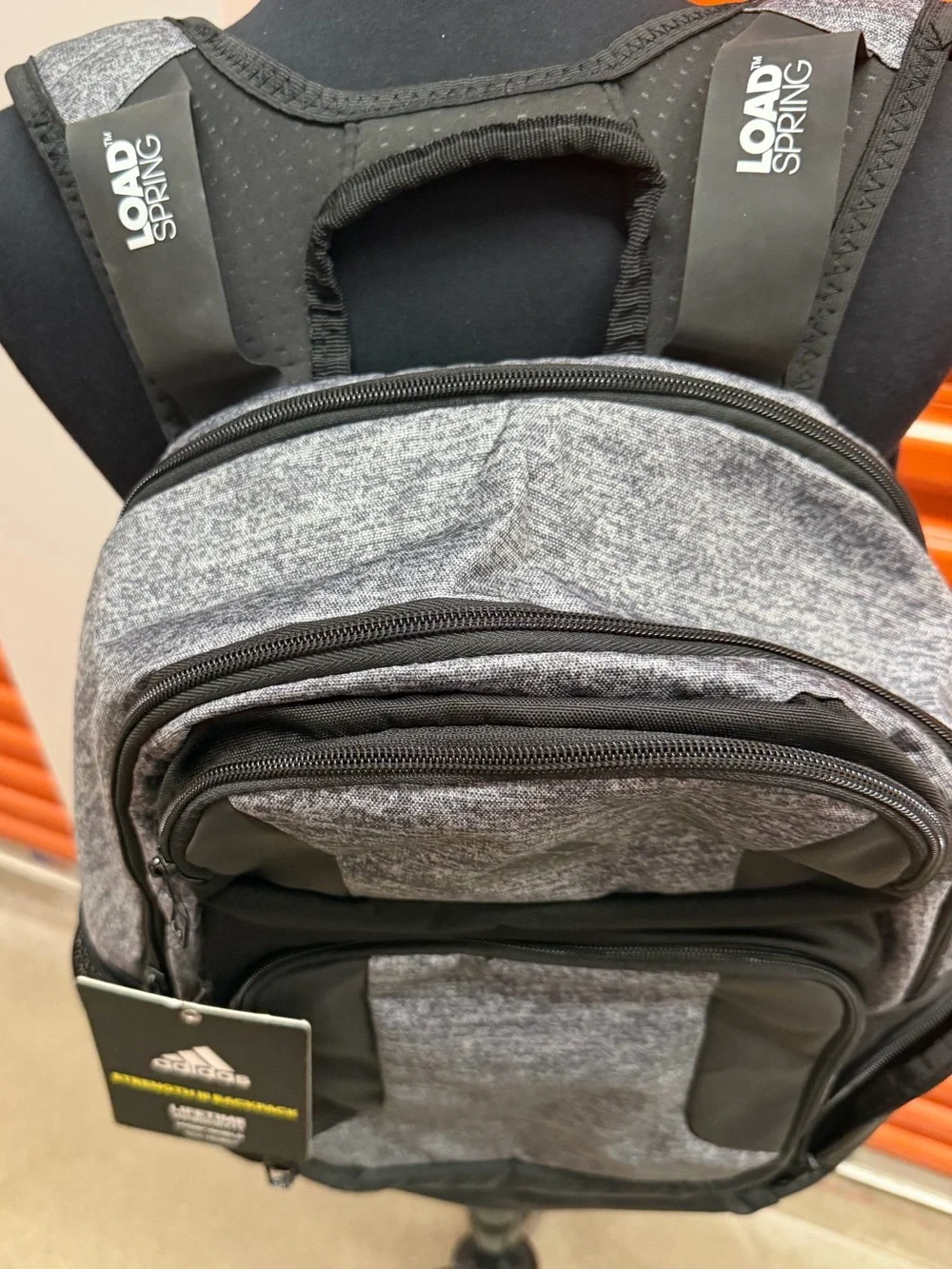 NWT Adidas Strength |||  Men's Grey and Black Backpack